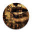 Horloge murale en bois massif Rhodri-2086525903