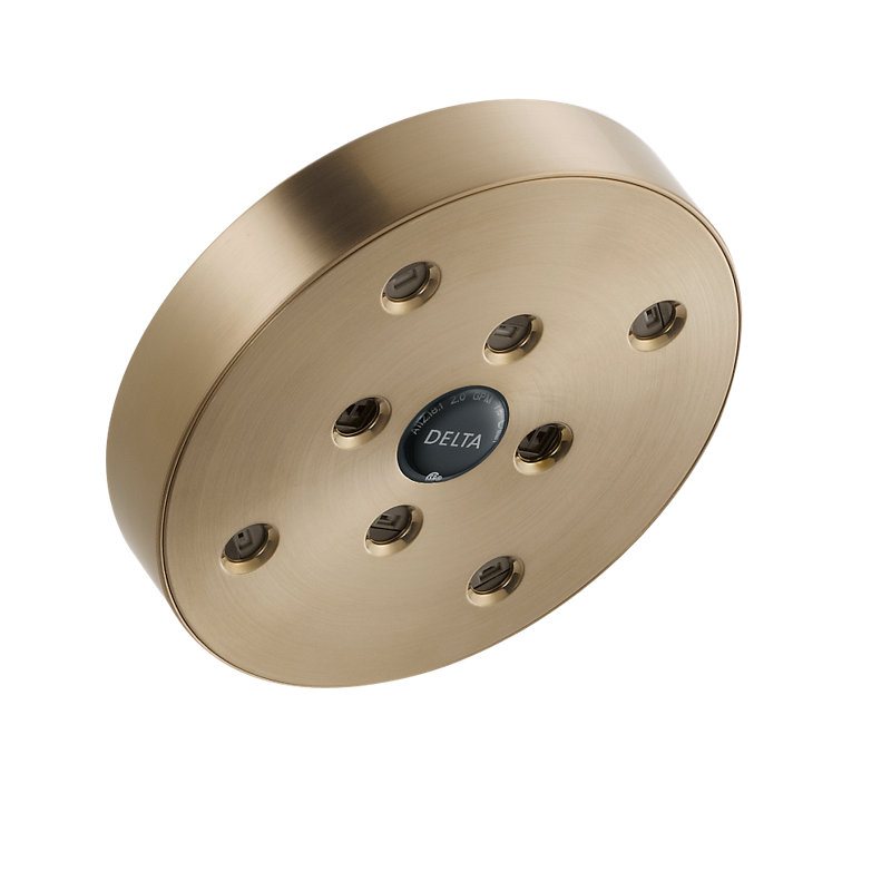 Pomme de douche fixe standard / universelle avec technologie H2Okinetic, Bronze champagne, 1.75 GPM