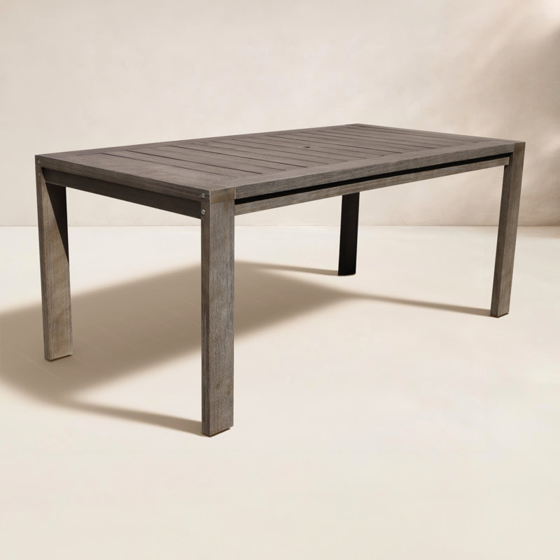 Table de salle à manger Joly, H 30 po x l 71 po x P 35 po, Gris