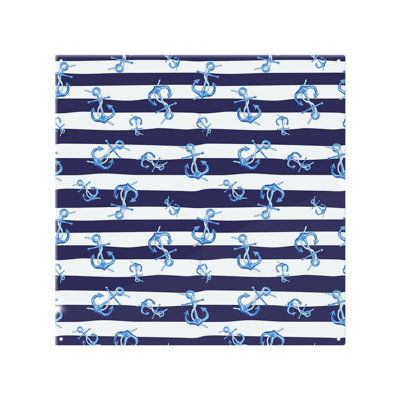 Anchors On Striped Splash Back