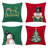 Holiday Embroidered Christmas Throw Pillow Cover Set-1062739140