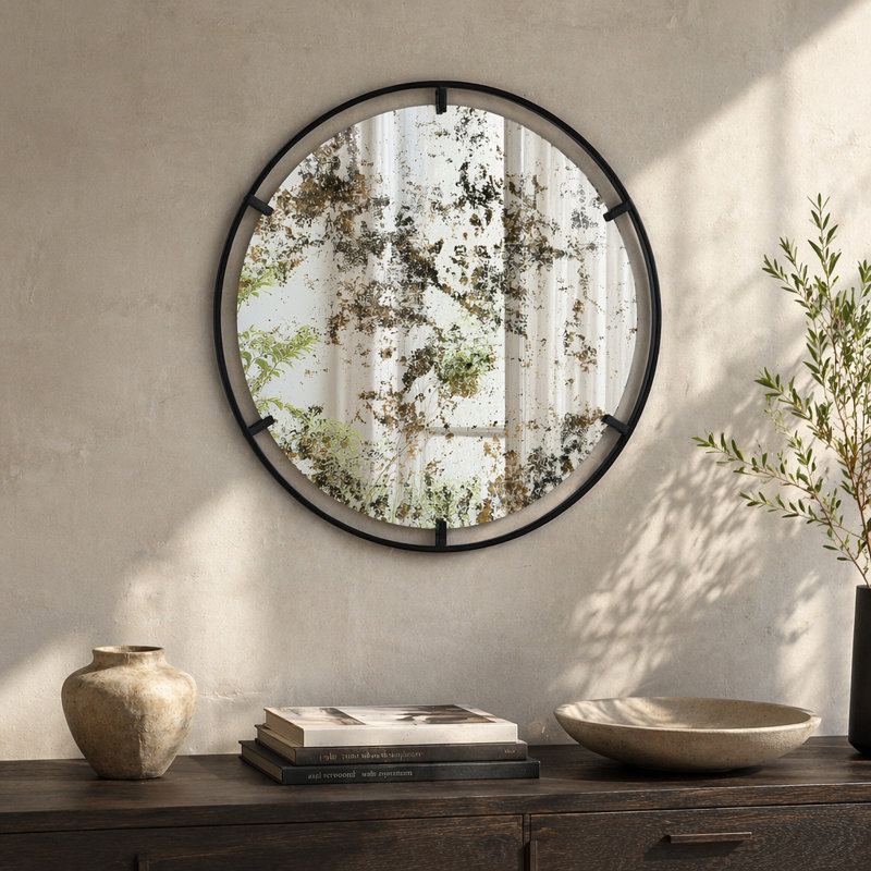 31.5"Theodor Mirror with industrial design