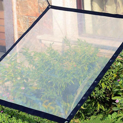 rain tarp Transparent Multifunctional Waterproof Cloth PE Waterproof Tarpaulin Balcony Rain Shelter Outdoor Windproof Plastic Cloth Cold