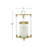 Gold Stainless Steel Contemporary Lantern, 23 X 11 X 11-1694568506