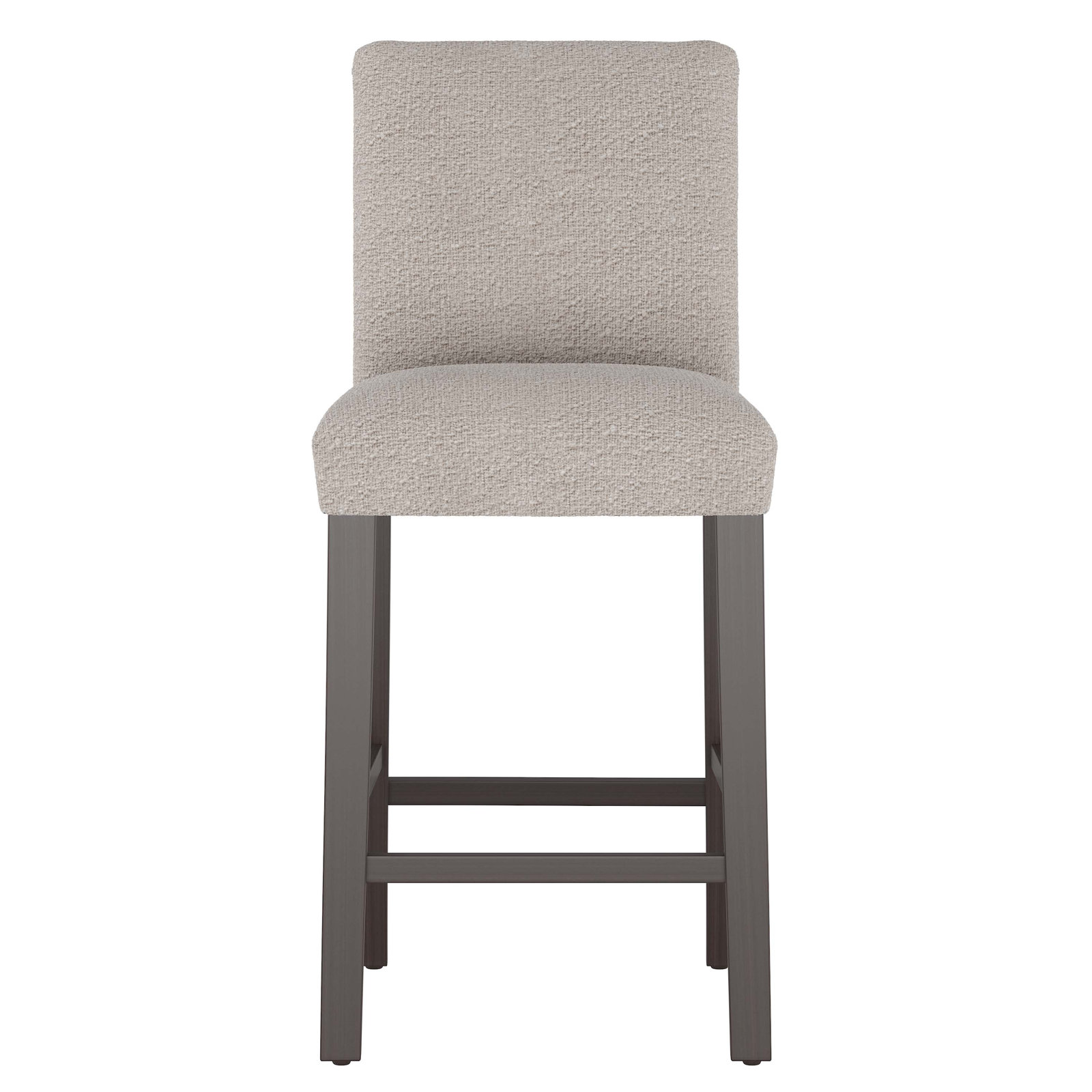 Hadrien Bar and Counter Stool, Bar Stool (31” Seat Height), Classic Elephant Boucle, Black Wood
