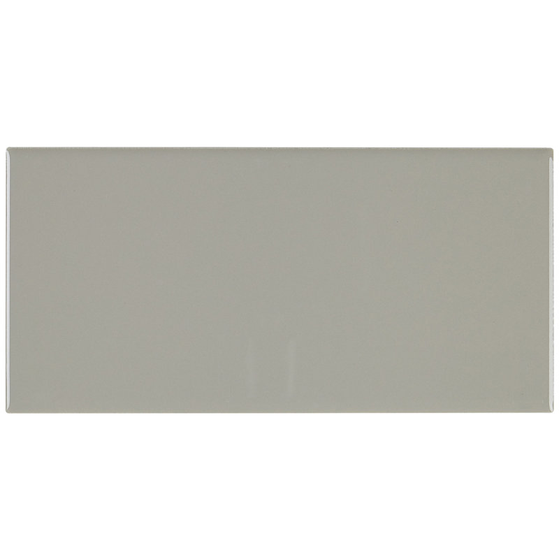 Berkeley 4" x 8" Ceramic Subway Tile, Architectural Gray
