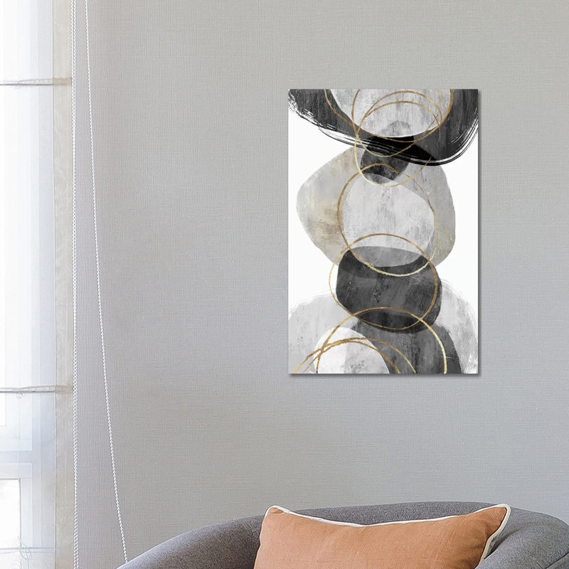 Conglomerate II - Wrapped Canvas Painting, 66.04 cm H x 45.72 cm W x 1.91 cm D