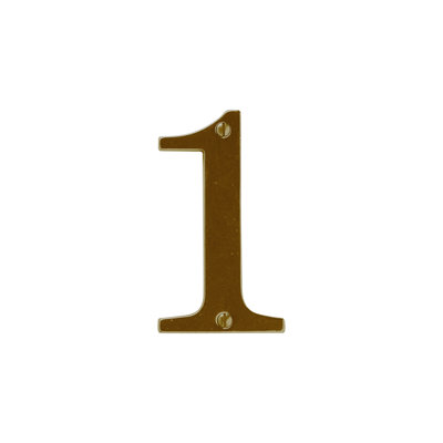 4" H Metal Surface Mount House Number