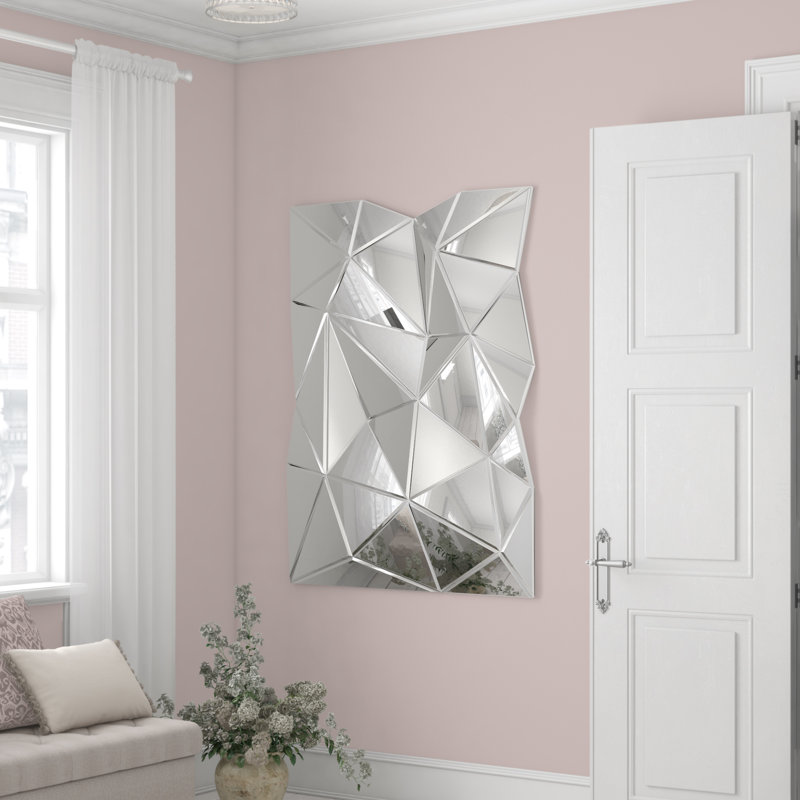 Prisma Wall Glass Mirror, 140 H x 105 W x 12 D