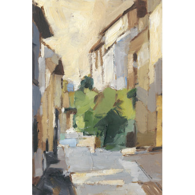«Village Streets II» par Ethan Harper - peinture sur toile tendue