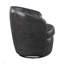 Fauteuil d'appoint pivotant en cuir fleur de luxe avec structure en bois massif et rembourrage en mousse Dacron confortable
