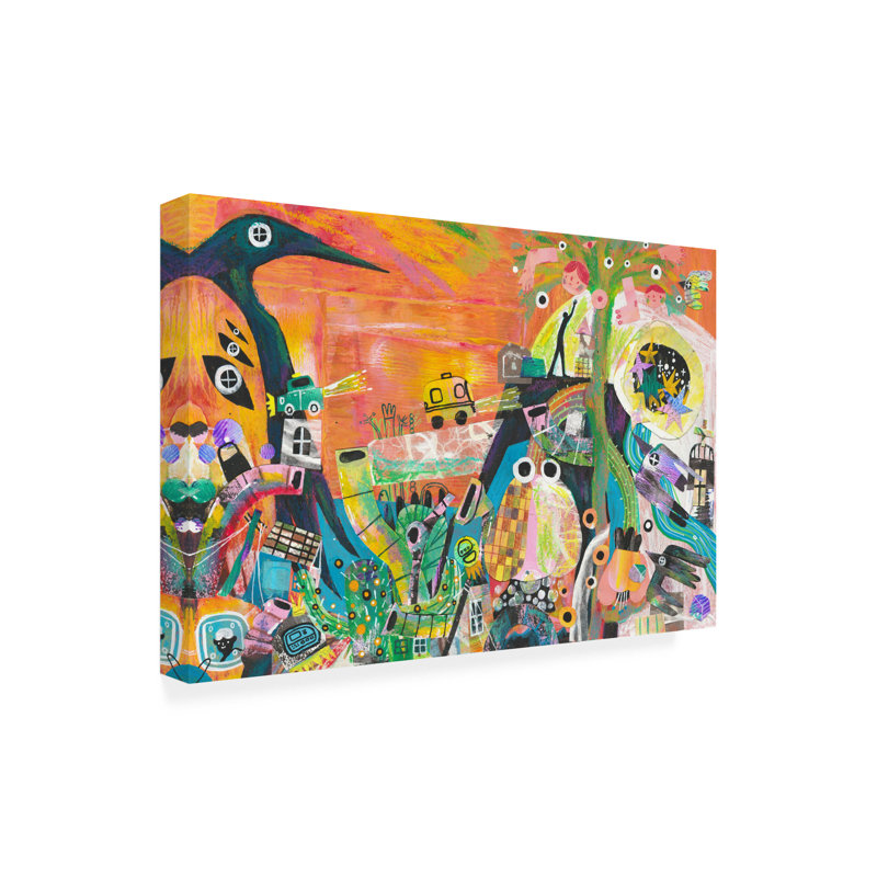 «Changyu Zou Multiply», art sur toile, H 12 po x l 19 po
