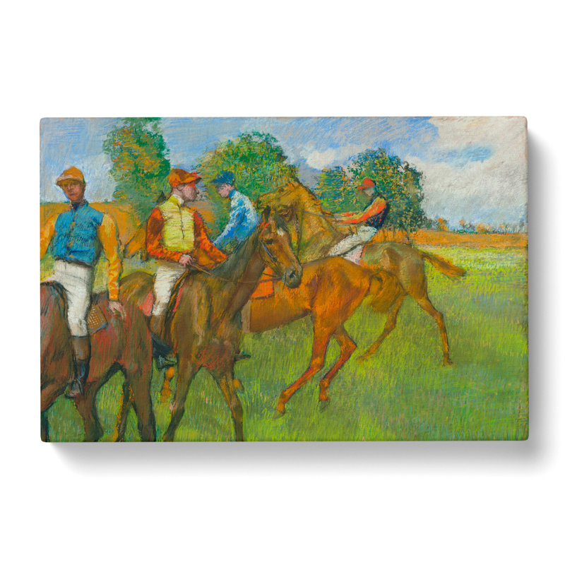 Before The Race by Edgar Degas - Wrapped Canvas Painting, 50cm H x 76cm W x 3cm D
