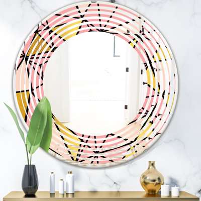 Miroir mural Triangular Design II Wave