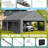 20 Ft. W x 20 Ft. D Galvanized Steel Frame Outdoor Heavy Duty Garage With Breathable Windows And Side Door - Gray-123014255