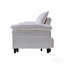 Canapé-lit convertible de 73 po en velours blanc beige avec matelas convertible-134450102