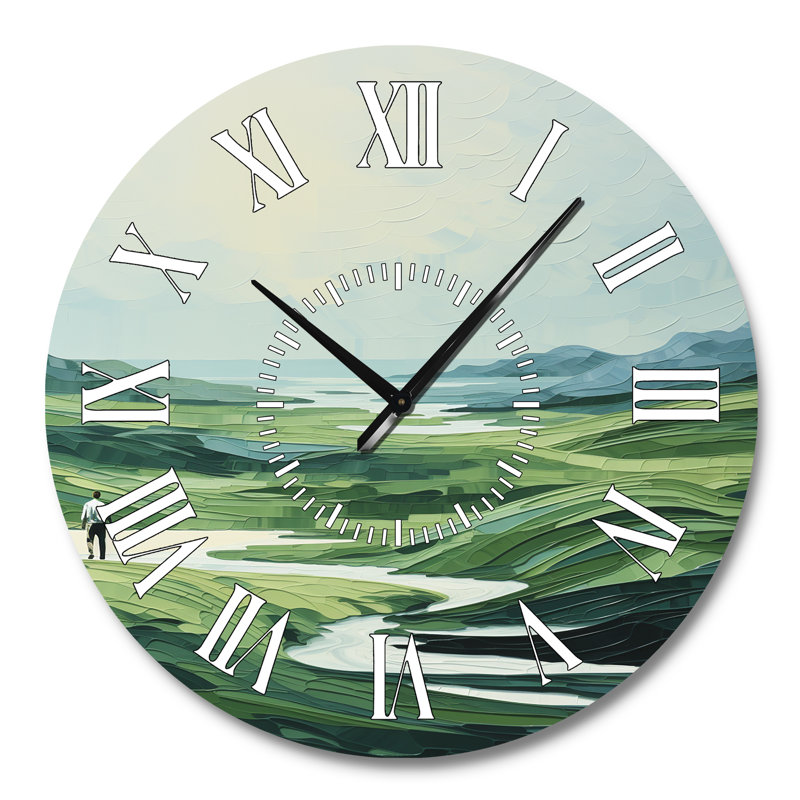 Horloge murale Golf Harmonious Drives - Sports, Grand