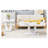 Modern Minimalist White MDF Living Room Table Sets (Square + Rectangular)White