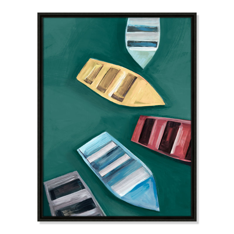 «Drifting Colors II» par Hannah Dawson, Flottant espresso, H 25,5 po x l 19,5 po