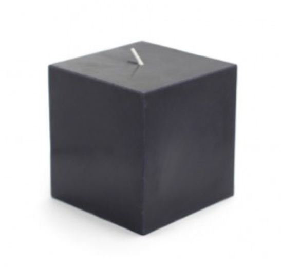 Citronella Pillar Candle, 3" H x 3" W x 3" D, Black, 1 Candle