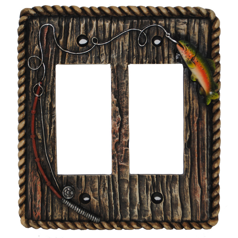 Rainbow Trout 2-Gang Rocker Wall Plate