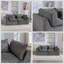Ensemble de canapé modulaire surdimensionné avec sièges larges et profonds 74,8 po, velours gris antique, ensemble de salon 2 places-499852485