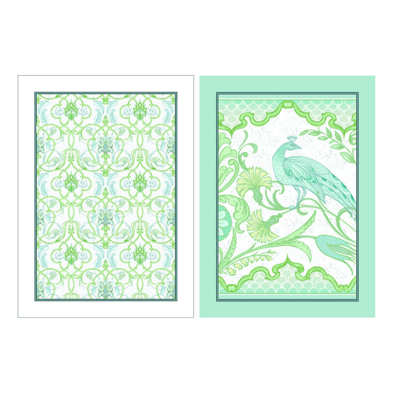 Laurence Llewelyn-Bowen Palm Court Tea Towel - Cotton - 2 Pack Green