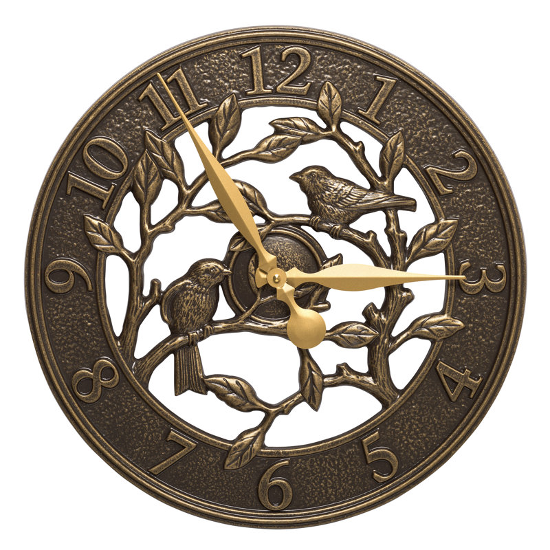 Horloge murale 16 po Woodridge, Bronze français