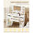 42.5" Large Vanity Desk，Dressing Table with Mirror and LED Light, Power Strip, 4 Drawers, 2 Open Storage Cabinets, and Jewelry Storage for Bedrooms, White