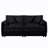 2 Piece Sectional Sofa (Black)-184696401