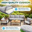 Ensemble de conversation pour patio pour 5 personnes avec coussins-440055891