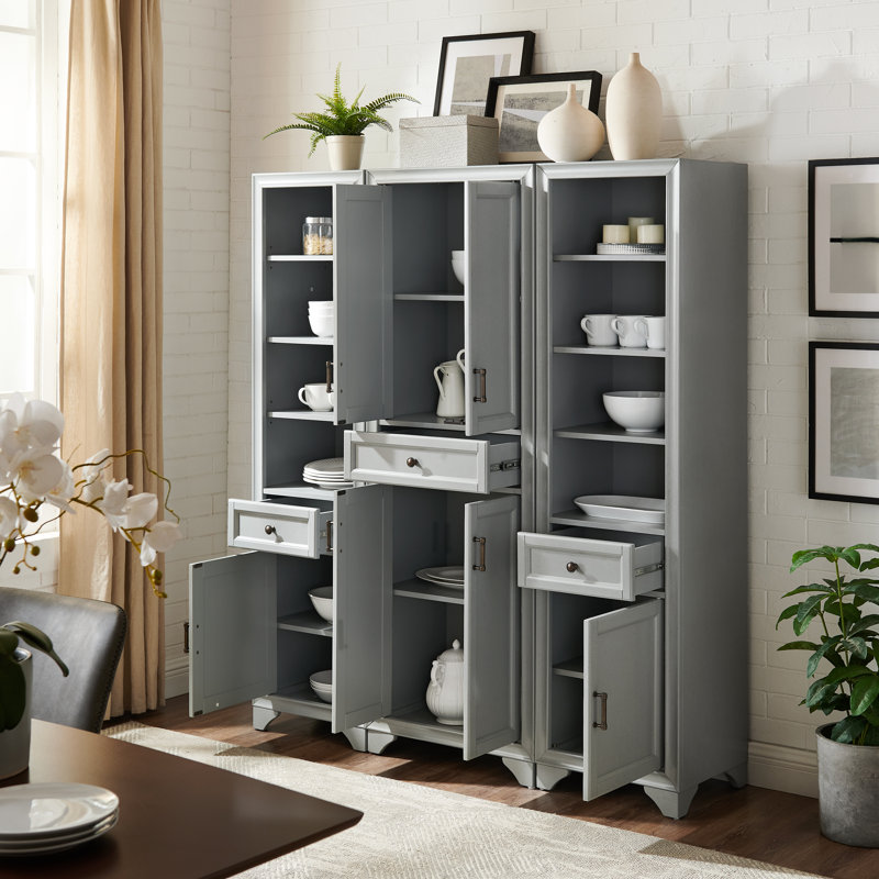 Tara 67.75'' Kitchen Pantry, Grey