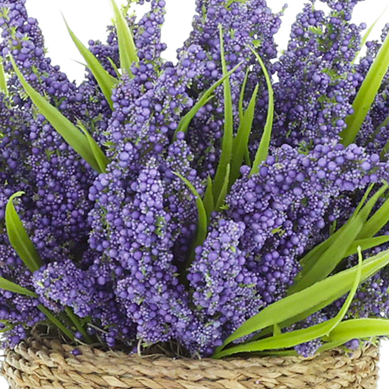 Heather dans un pot de paille, Mauve
