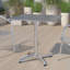 Table carrée pour l'intérieur et l'extérieur en aluminium à plateau lisse avec base Siward-848676355-921347170
