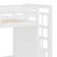 Structure de lit superposé pratique avec lit gigogne et escalier d'organisation-771184579
