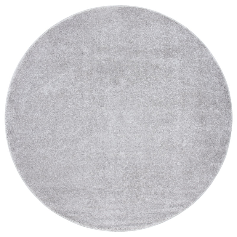 Estra Non-Slip Performance Solid Color Rug, Round 6'7"