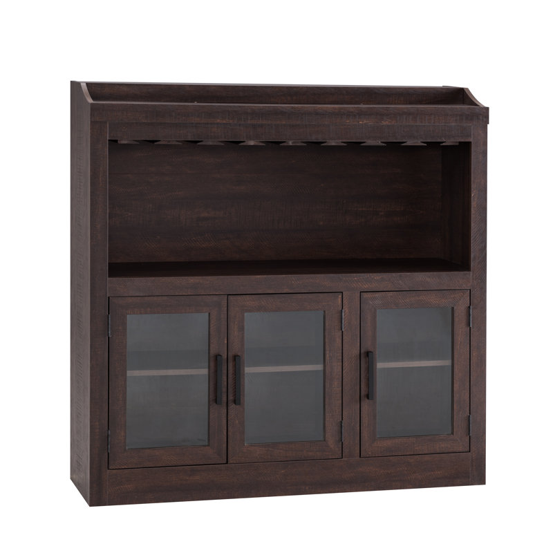 Bar Jill Zarin, Gris anthracite, H 46 po x L 42,9 po x P 13 po