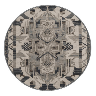 Machine Washable Turkish Gray Area Rug