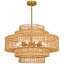 Luminaire de lustre en rotin Boho-860999561-860999563