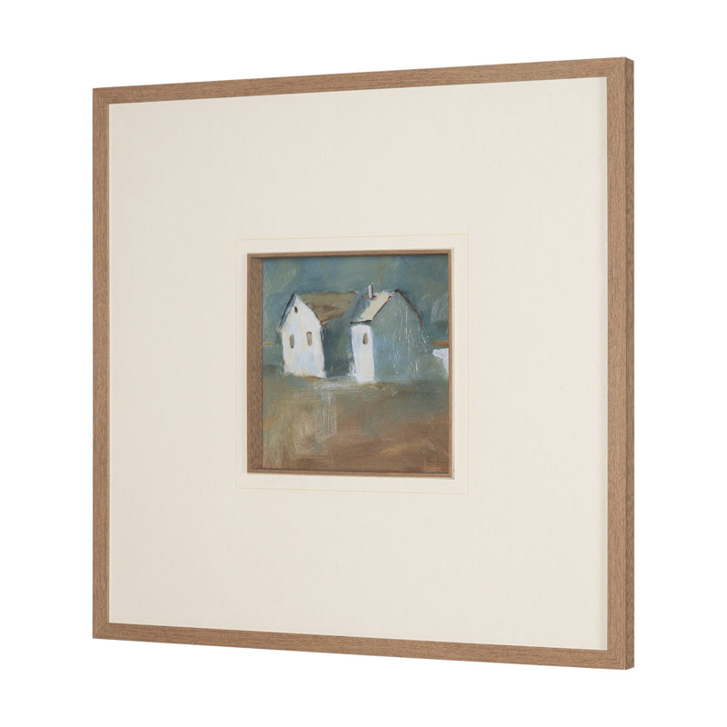 Structured View II By Studio A Hand Embellished Framed Art Print Matted Under Glass