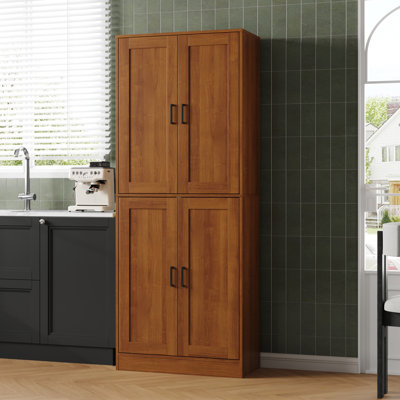 Armoire de cuisine, armoire de rangement de 71 po de hauteur avec portes, huche de cuisine avec rangement pour la cuisine, la salle à manger