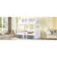 Structure de lit simple en bois, blanc-356961463-356961480