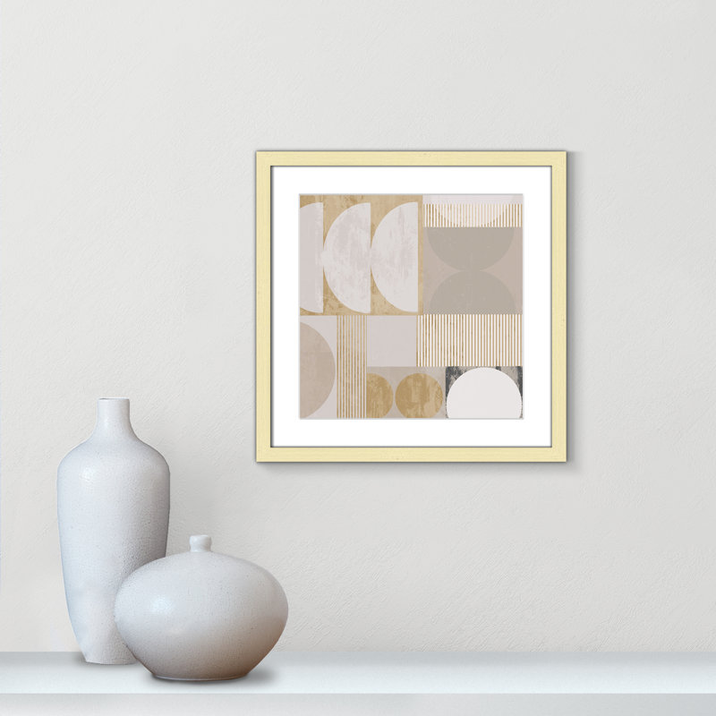 «Golden Balance II» par Casa Fine Arts, Imprimé mat, Or mat, L 17 po x H 17 po