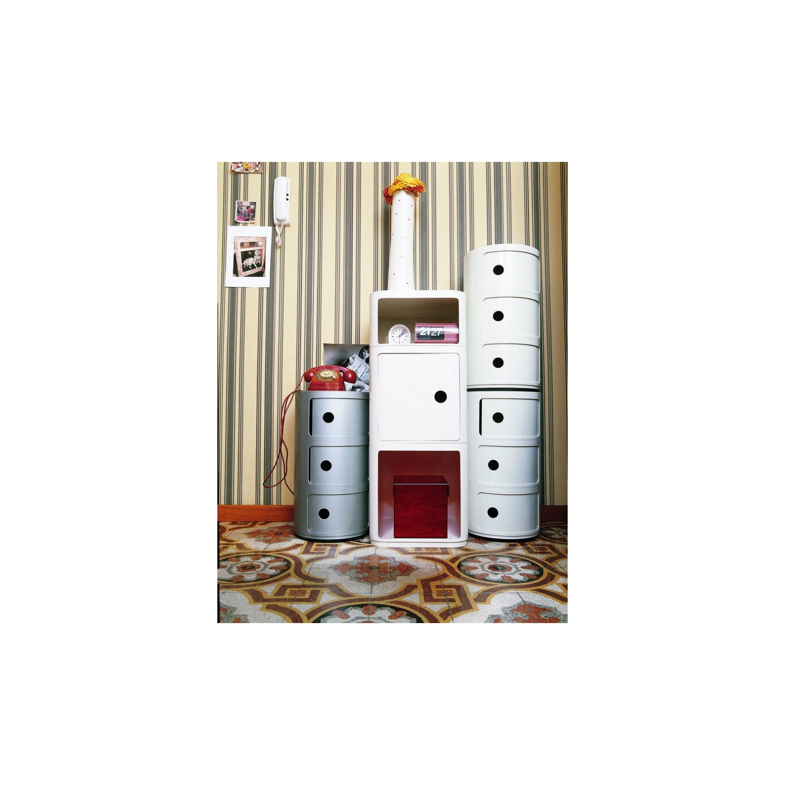 Componibili End Table, White