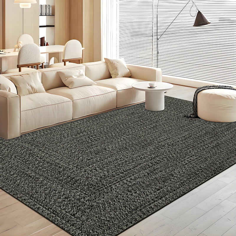 Très grand tapis à imprimé tressé lavable 9 x 12 po
