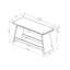 Banc de bar gris Jasmine