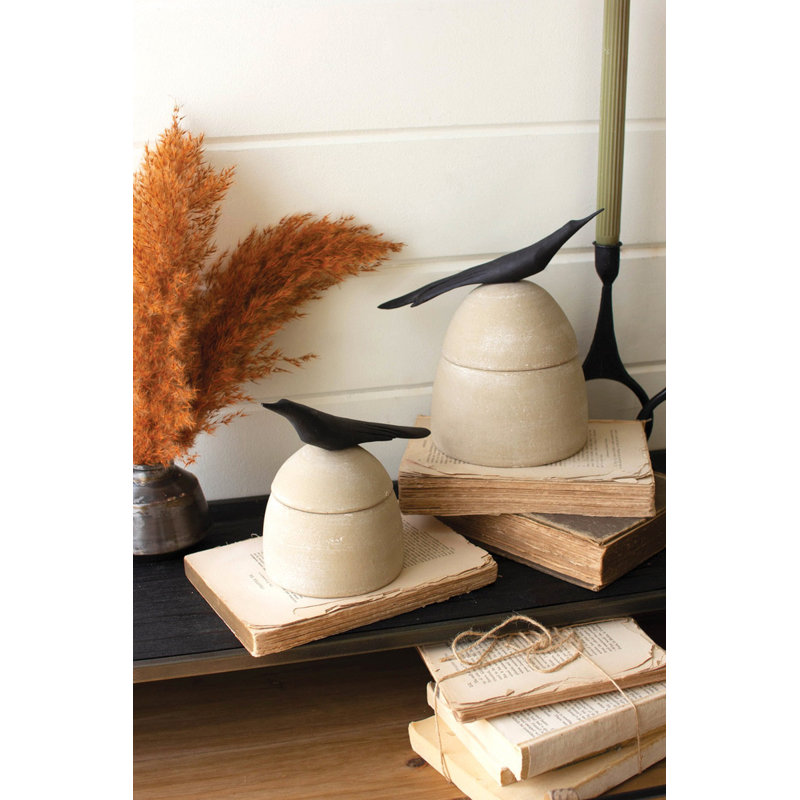  Pots de rangement en argile rustique - pots de 9,5 po de hauteur