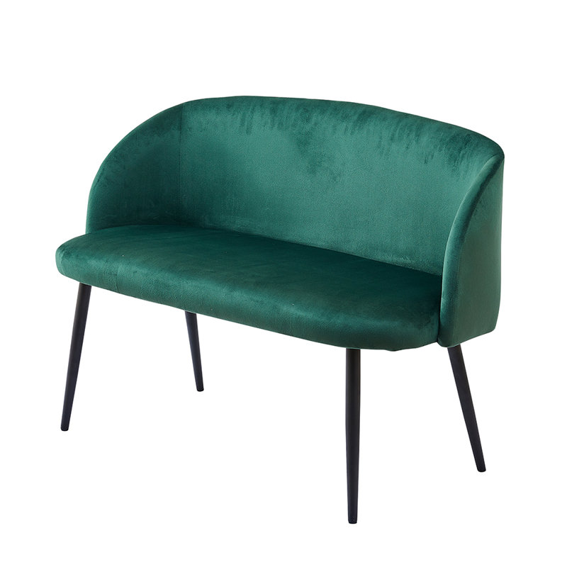 Remeika Fabric 47.2'' Reception Loveseat, Green