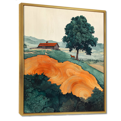 Élégance équine du cheval par la ferme II - cheval, art mural