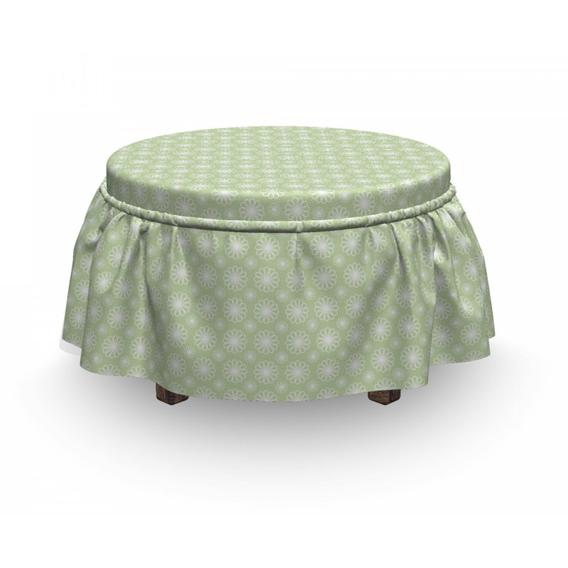 Box Cushion Ottoman Slipcover